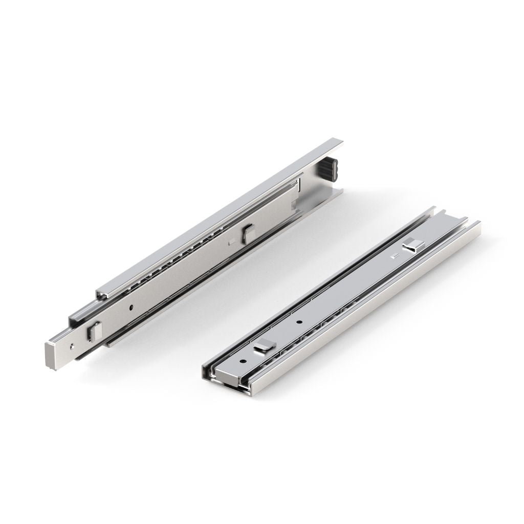 2 Paia Guida Scorrevole A Sfera Telescopica Per Cassetto, Push To Open - Foto 3