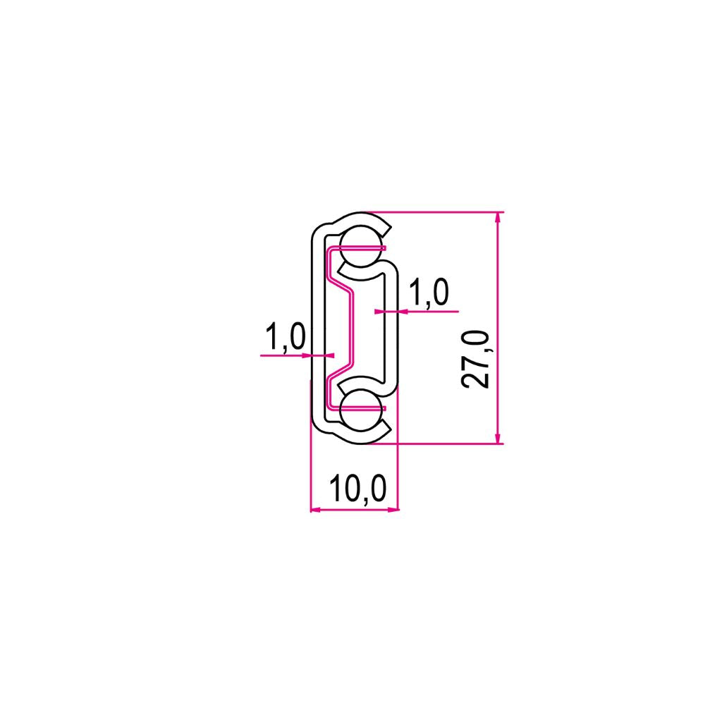 ST50-GS54 - Guide lineari per porte scorrevoli - acciaio